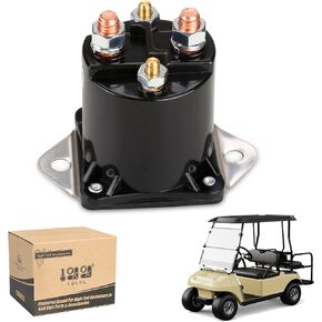 10L0L 36V Golf Cart Solenoid Fit for Club Car DS (1976 to 1998),4 Terminal Electric 36 Volt Solenoid Replacement OEM# 8016,1113