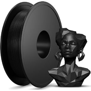 EndlessFilament PLA Filament Black 250g(0.55lbs) 3D Printer Filament - 1.75mm 3D Printing Filament - Fits Most FDM 3D Printers - Durable 1.75 mm Filamanet with Dimensional Accuracy +/- 0.02 mm