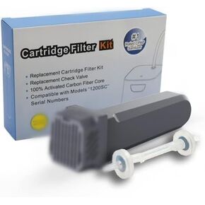 （8PCS) Filter Replacement Kit for SC2, Cartridge Filter Kit Replacement SC1200, CPAP Filters Including 8 Cartridge Filter and 8 Check Values
