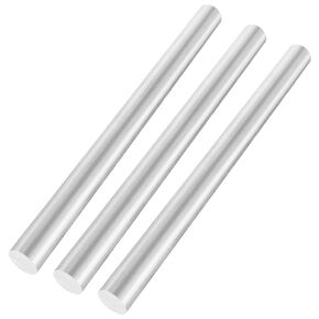 3PCS Aluminum Rod 1 inch Aluminum Round Bar Stock 6061 Solid Extruded Lathe Bar Stock Aluminum Round Rod 16 inch Round Aluminum Bars for Industrial, DIY Craft
