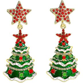 Christmas Earrings for Women Xmas Dangle Drop Earrings Cute Holiday Earrings Jewelry Christmas Party Gift