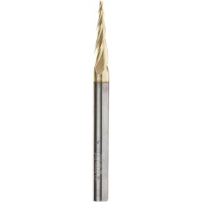 Amana Tool - 46472 Metric CNC 2D & 3D Carving 5.4 Deg Tapered Angle Ball Tip x 1.5 Dia x