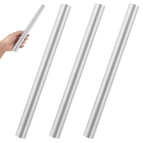 3 PCS 1 Inch Aluminum Rods 13 Inch Long Round 6061 Aluminum Metal Rod Round Aluminum Bar Stock Aluminum Rods 1 Inch /25mm Diameter for Industrial, DIY Craft