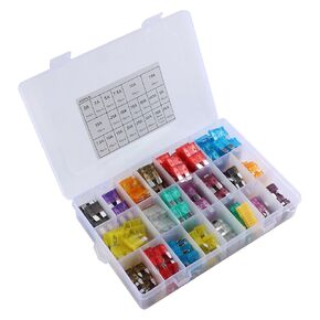 400pcs Boxed Car Fuse Blade Fuse Mini Fuse Kit, Car Fuses Assortment Kit-Fuse 2A/3A/5A/7.5A/10A/15A/20A/25A/30A/35A/40A Fuses Automotive kit for RV, Automotive, Trucks, Motorcycle, Camper