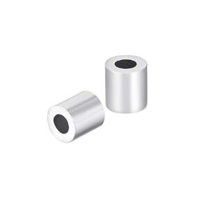 uxcell Aluminum Wire Rope Stop Sleeve Round Cable Ferrule Loop for 5/64" Wire Rope Pack of 20