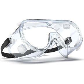 Qbily Anti-fog Safety Goggles,Adjustable Lab Goggles，Lightweight Science Goggles