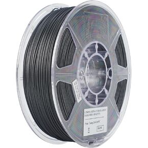 eSUN Carbon Fiber PETG Filament 1.75mm, High Strength Matte Texture 3D Printer Filament Reinforced PETG CF, 1KG Spool (2.2 LBS) 3D Printing Filament for 3D Printers, Dark Grey