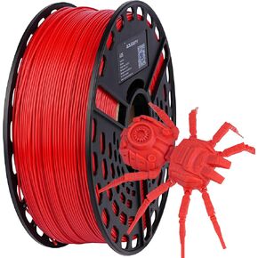 ABS 3D Printer Filament, Heat Resistant, Dimensional Accuracy +/- 0.02 mm,1 kg Spool, 1.75 mm (Red)