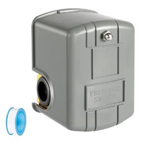 Pessure Switch for Well Pump,Water 40/60 Pressure Switch，Well Pump Pressure Switch - 40-60 PSI Electric Auto Control Adjustable Differential 1/4" Female NPT