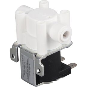 DC 12V Electric Solenoid Valve for RO Machine Water Dispenser Water Purifier Quick Connect 1/4 inch Normally Closed Copper Plastic Pressure Range: 0.02-0.8Mpa