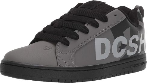 DC Men's Court Graffik SE XE Skate Shoe, Grey/Black/Grey, 11 in Saudi Arabia