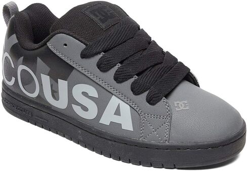 DC Men's Court Graffik SE XE Skate Shoe, Grey/Black/Grey, 11 in Saudi Arabia