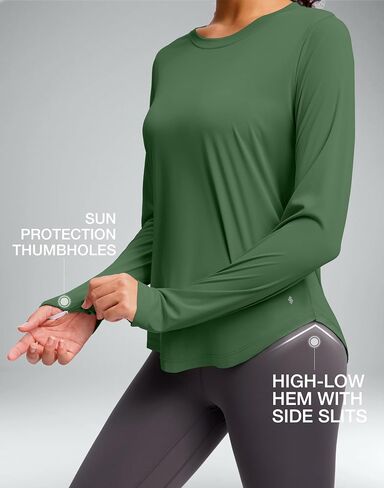 Soothfeel Women's UPF 50+ Sun Shirts Long Sleeve SPF UV Protection Rash Guard Lightweight Quick Dry Hiking Workout Tops in Kuwait