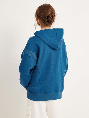 TAKEYAL Women Hoodies Sweatshirt Long Sleeve Zip Up Oversized Fall Jackets Casual Trendy Top soild in Kuwait