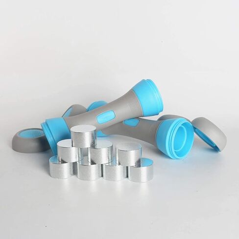 Dumbbell Weight Pair, 4.4lb /6.6lb /8.8lb Weight Options, Women Fitness Equiqment for Weight Loss Exercise Body Building, Blue Color in Saudi Arabia