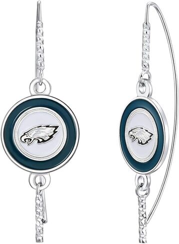 أقراط خطاف صيد السمك NFL | هدية مجوهرات لمحبي الرياضة | مجوهرات الأزياء | عيد ميلاد للنساء والفتيات in Kuwait