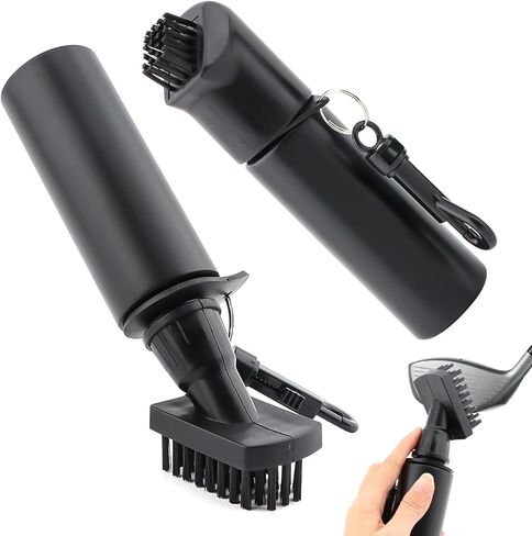 2PCS Golf Club Cleaner ، Splash Caddy ، فرشاة قابلة للسحب مع فرشاة الجولف مع رأس خبز النايلون - نطاق تنظيف واسع - أنبوب تخزين الماء المقاوم للتسرب - زجاجة ضغط لسهولة التنظيف in Kuwait
