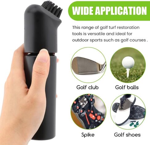 2PCS Golf Club Cleaner ، Splash Caddy ، فرشاة قابلة للسحب مع فرشاة الجولف مع رأس خبز النايلون - نطاق تنظيف واسع - أنبوب تخزين الماء المقاوم للتسرب - زجاجة ضغط لسهولة التنظيف in Kuwait