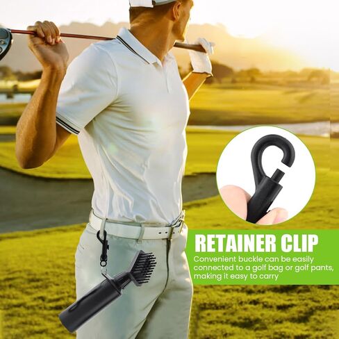 2PCS Golf Club Cleaner ، Splash Caddy ، فرشاة قابلة للسحب مع فرشاة الجولف مع رأس خبز النايلون - نطاق تنظيف واسع - أنبوب تخزين الماء المقاوم للتسرب - زجاجة ضغط لسهولة التنظيف in Kuwait