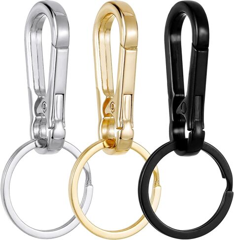 KAGNAL 2Pcs Metal Keychains Keyring Key Chain Ring Clip Holder Organizer for Home Car Keys Key Finder Women Men in Kuwait