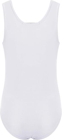 Loxdonz Girls Ballet Sleeveless Leotard Tank top – Soft, Stretchy, Breathable Leotard for Dance, Gymnastics Bodysuit in Saudi Arabia