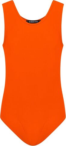 Loxdonz Girls Ballet Sleeveless Leotard Tank top – Soft, Stretchy, Breathable Leotard for Dance, Gymnastics Bodysuit in Saudi Arabia