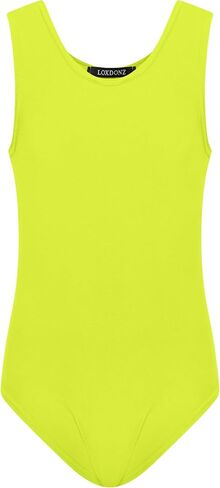 Loxdonz Girls Ballet Sleeveless Leotard Tank top – Soft, Stretchy, Breathable Leotard for Dance, Gymnastics Bodysuit in Saudi Arabia