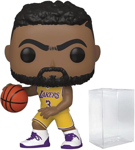 أنتوني ديفيس لوس أنجليس ليكرز هوم جيرسي رقم 65 بوب! مجسم حركة NBA الرياضي (مرفق مع واقي بوب لحماية صندوق العرض) in Saudi Arabia