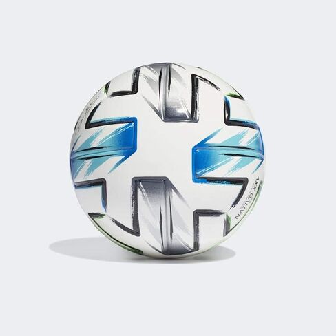 adidas Unisex-Adult MLS Nativo XXV Mini Ball, White/Samba Blue/Solar Green/Silver Metallic, 1 in Saudi Arabia