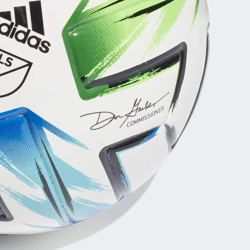 adidas Unisex-Adult MLS Nativo XXV Mini Ball, White/Samba Blue/Solar Green/Silver Metallic, 1 in Saudi Arabia