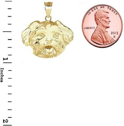Exquisite Cute Maltese Dog Puppy Head Looking Charm Pendant in Saudi Arabia