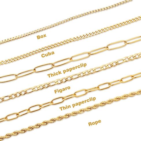 JSJOY Gold Initial A-Z Letter Necklace for Women Layered Choker Paperclip Chain Coin Pendant Necklace for Girls 18+2 Inch Choker 14+2 Inch 26 Capital in Kuwait