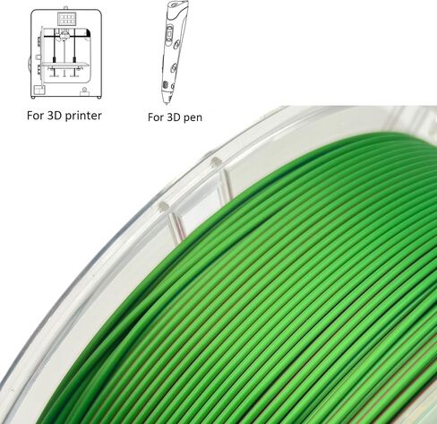 Silk Dual Color PLA 3D Printer Filament 1.75mm +/- 0.03mm 3D Printer Filament Spool Filament Bundle 1kg(2.2lbs) for Most FDM Machine and 3D Pen(Black/Red) in Saudi Arabia