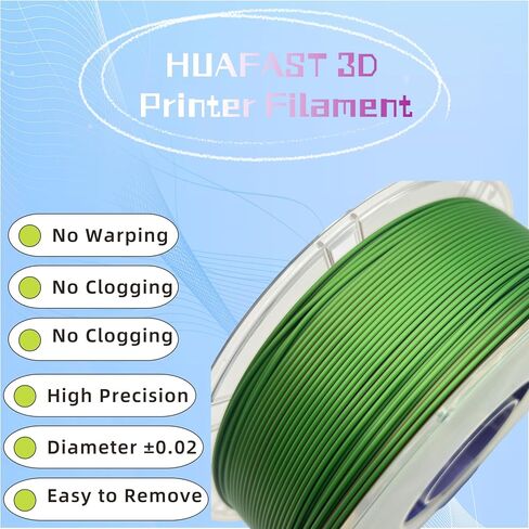 Silk Dual Color PLA 3D Printer Filament 1.75mm +/- 0.03mm 3D Printer Filament Spool Filament Bundle 1kg(2.2lbs) for Most FDM Machine and 3D Pen(Black/Red) in Saudi Arabia