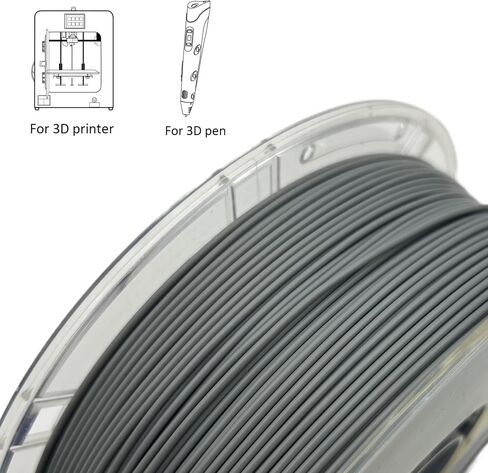 Silk Dual Color PLA 3D Printer Filament 1.75mm +/- 0.03mm 3D Printer Filament Spool Filament Bundle 1kg(2.2lbs) for Most FDM Machine and 3D Pen(Black/Red) in Saudi Arabia