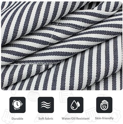 2 Pack Kitchen Aprons, Apron for Restaurant with Adjustable Neck Strap, 2 Pockets Chef Aprons for Cooking Baking in Kuwait