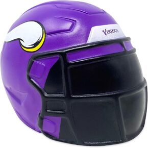 Party Animal NFL Jumbo Squeezymates Helmet Minnesota Vikings Squeezy Helmet Figurine, Team Colors, 4" Tall