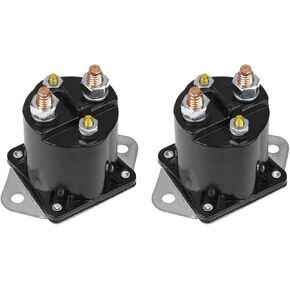 12V Golf Cart Solenoid, Compatible with Club Car DS & Precedent Gas Solenoid Replace 1013609, 1117, 1012275, 435-154, LPL6003 2 PCS