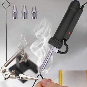 Desoldering-Pumps Electric-Vacuum Solder-Sucker Gun-Tool - 3Nozzles Portable Sucking Soldering Pump AC110V 30W Electric Solder Removal Repair Super Strong Suction
