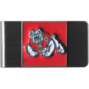 Siskiyou NCAA Fresno State Bulldogs Brushed Metal Money Clip