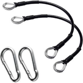 2pcs Gym Cable Extension, 10" Fitness Cable Extension Rope Home Gym Cable Machine Attachment