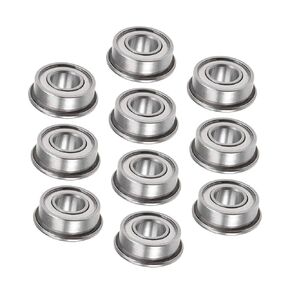 10pcs F624zz محامل الكرة ذات الحواف - 4x13x5mm ، محامل الأخدود العميقة الصلب الكروم