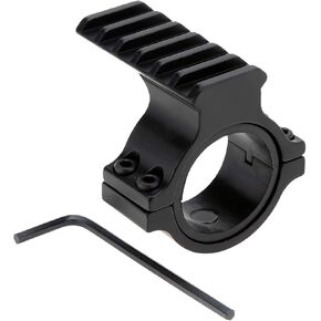 1-Inch 1" 30mm Scope Ring Adaptor W/Picatinny/Weaver Rail, 25.4mm/30mm Tactical Barrel Clamp Mount with Rail for Scope Flashlight Laser Sight