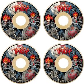 Spitfire Skateboard Wheels 55.5mm F4 99A Grant Taylor Undead Radial White