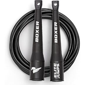 Boxer Jump Rope for Fitness and Cardio Training - Professionally Designed Full Body Workout boxing jump rope - Tangle Free 5mm PVC Jump Rope Cord - Ideal for Slim Body Aerobic Exercise