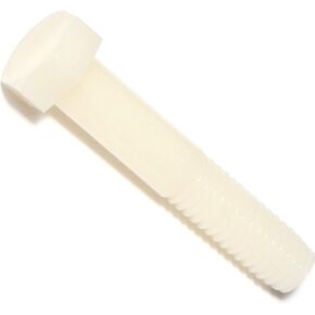 Hard-to-Find Fastener 014973168384 Nylon Hex Bolts, 3/8-16 x 2, Piece-8
