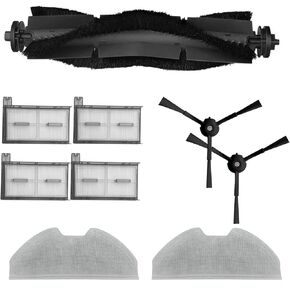 Replacement Parts for Eufy x8 pro, Main Brush, Side Brush, filters,Mop Pads for eufy x8pro Accessories，Durable Replacement Accessories for eufy robot vacuum filter