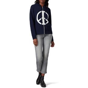 Victor Alfaro Collective Rent the Runway Pre-Loved Peace Graphic Sweatshirt, Navy, Medium