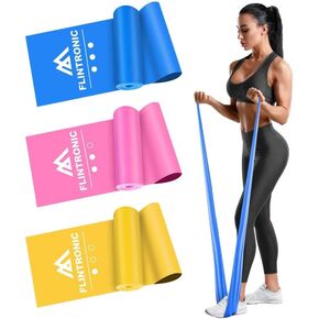Exercise Resistance Bands, 3/4 Pack Exercise Bands, Elastic Stretch Bands with 3 Resistance Levels, 1.5M Workout Resistance Bands for Women and Men Strength Training, Yoga, Pilates