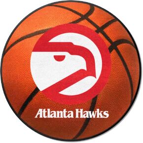 FANMATS 35212 NBA Retro Atlanta Hawks Basketball Rug - 27in. Diameter